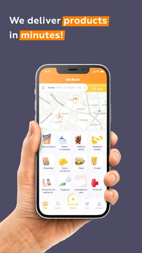 DOKON: Groceries Delivery — App Store screenshot 1