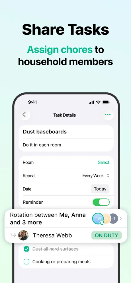 Cleaning Schedule Chores Chart — App Store screenshot 4
